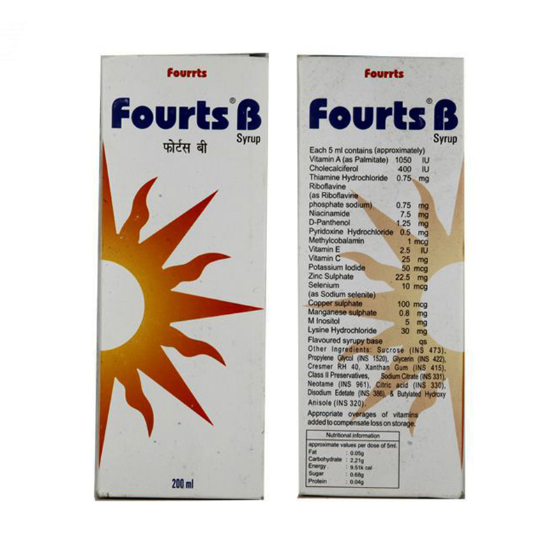 FOURTS B SYRUP 200 ML | PositraRx: Your Local Online Pharmacy