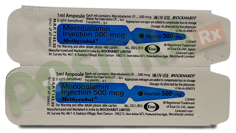 Methicol Injection METHYCOBAL 500 MCG INJECTION | PositraRx: Your Local Online Pharmacy